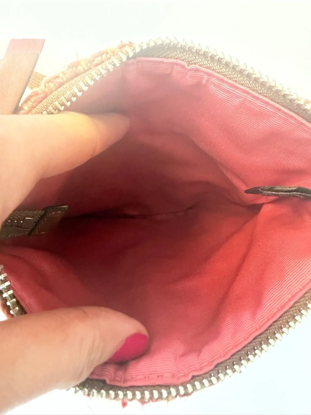 Vintage Coach “Kitt” Tweed Crossbody Bag